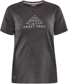 Běžecké tričko CRAFT ADV Trail Wool SS - černé Velikost textilu: XXL
