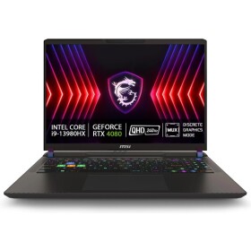 MSI Vector 16 A13VHG černá / 16" QHD+ / i9-13980HX 2.2GHz / 32GB RAM / 1TB SSD / RTX 4080 12GB / Bez OS (Vector 16 HX A13VHG-458XCZ)