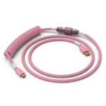 Glorious Coiled Cable růžová / USB-C (M) - USB-A (M) / 1.37m (GLO-CBL-COIL-PP)