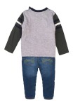 Chlapecký set - tričko a kalhoty džínové, Minoti, Mite 5, kluk - 86/92 | 18-24m