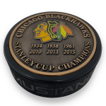 Mustang Puk Chicago Blackhawks NHL Stanley Cup Years Gold Medallion