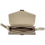 Módní dámská koženková kabelka na rameno Anisi, béžová