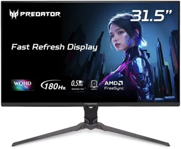 31,5" Acer Predator XB323QUPbmiiprx černá / Monitor / IPS / QHD / 180Hz / 0,5ms / DP+2xHDMI (UM.JX3EE.P09)