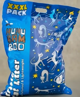 Huhubamboo Podestýlka pro kočky silikátová / Podestýlka pro kočky / Silikagel / 18 l (340949)