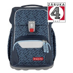 Školní batoh pro prvňáčky – 4 dílný set, Step by Step BASIS Blue Lines, AGR