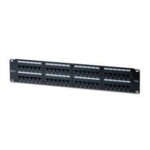 DIGITUS 19 Patch panel / nestíněný / 16 portů / neosazený / 1U / černá barva / RAL 9005 (4016032157441)