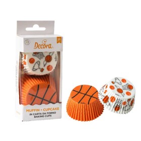 Decora košíčky na muffiny Basketbal (36 ks)