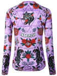 MTB dres CYCOLOGY Ashanti, purple, dámský, dlouhý rukáv (Motiv Ashanti, velikost M)