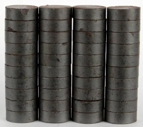 Magnety kulaté 15mm/40ks - šedé