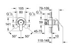 GROHE - BauEdge Sprchová baterie pod omítku, s tělesem, chrom 29040000