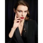 Brož Swarovski Elements Amalia - tulipán, perla, zirkon, Zlatá