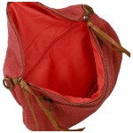 Trendy dámská textilní ledvinka Lena, červená