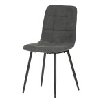 Jídelní židle, šedá, látka, CT-281 GREY2
