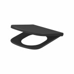 CERSANIT - Toaletní sedátko LARGA čtverec SLIM WRAP DUR SC EO ONE BUTTON antracit BOX K98-0268