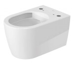 DURAVIT - ME by Starck Závěsné WC Rimless pro bidetové sedátko Sensowash, HygieneGlaze, bílá 2529592000