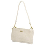 Stylová dámská semišová kabelka na rameno Amanda, béžová