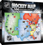 Masterpieces Puzzle Company Puzzle Hockey Map NHL 500 Pieces