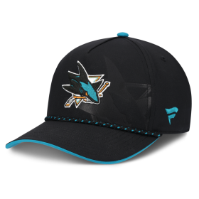 Pánská kšiltovka San Jose Sharks NHL Fanatics Black On Stage Podium Draft 2026 A-Frame Adjustable