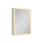 Zrcadlová skříňka s osvětlením SAT 45x60 cm kov hliník SATZGALED4560AL SATZGALED4560AL