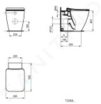 IDEAL STANDARD - Strada II Stojící WC, AquaBlade, s Ideal Plus, bílá T2968MA