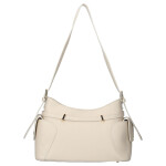 Extravagantní kožená kabelka na rameno Lina, béžová