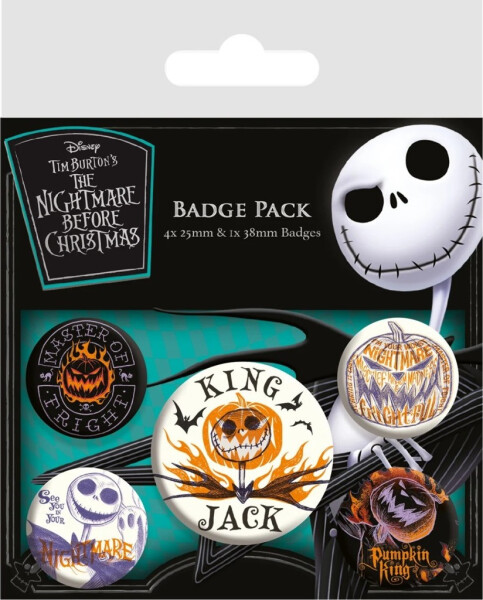 The Nightmare Before Christmas - set odznaků - EPEE