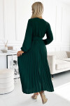 Dámské šaty 504-3 VIVIANA - Numoco basic zelená Univerzální