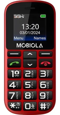 Vega Mobiola MB200 červená / Tlačítkový telefon / Dual SIM