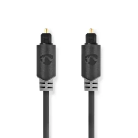 Nedis Optický audio kabel TosLink (M) - TosLink (M) 5.00 m antracit (CABW25000AT50)