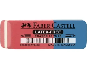 FABER-CASTELL Stěrací pryž Latex-free - červeno-modrá (187040)