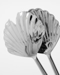 House Doctor Salátový příbor Fan Silver, stříbrná barva, kov