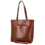 Luxusní dámská koženková kabelka na rameno Tijana, hnědá
