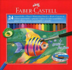 Faber-Castell Akvarelové pastelky 24ks + štětec (128856)