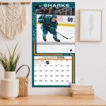 JF Turner Kalendář San Jose Sharks NHL 2026 Wall Calendar