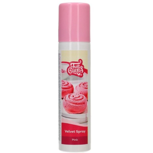 FunCakes Sametový sprej Růžový 100 ml