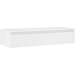 MEXEN/S - Rivel koupelnová skříňka pod umyvadlo 120 cm s deskou, 1 šuplík, reliéf , bílá mat 91A20-12023-1-BFC01