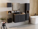 COMAD - Skříňka pod umyvadlo 50cm 2 dvířka NOVA BLACK 5907611663950
