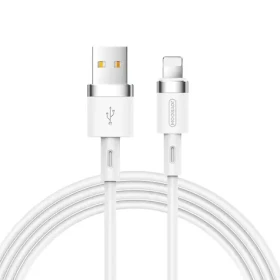 Joyroom Liquid Silicone Data Cable Nabíjecí kabel USB-A (M) - Lightning (M) 2.4A 1.2m bílá (6941237171092)