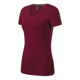 Malfini Action Tričko s výstřihem do V W MLI-70186 garnet XL