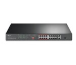 TP-Link CCTV switch TL-SL1218P (16x100Mb/s, 1xGbE uplink, 1xGbE/1xSFP combo uplink, 16xPoE+, 150W) EDF_438583