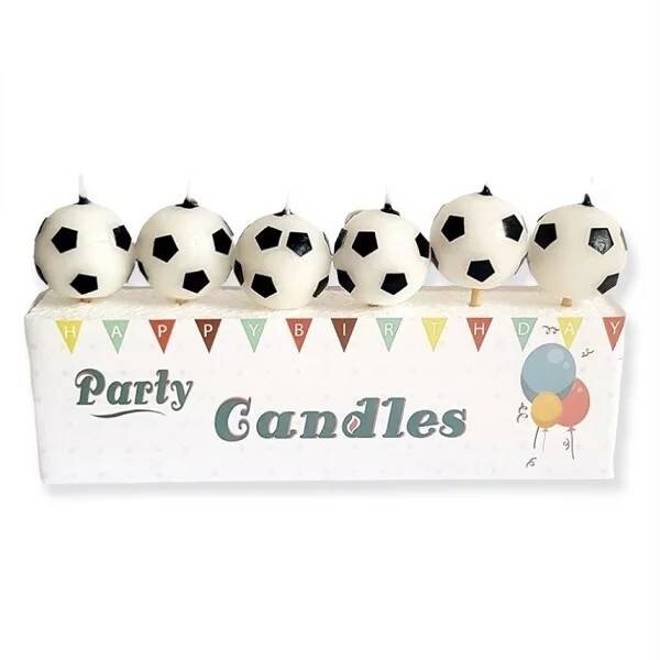 Dortisimo Svíčky Fotbalové míče (6 ks)
