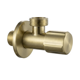 REA - Rohový ventil 02 1/2" x 3/4" Brush Gold REA-12011