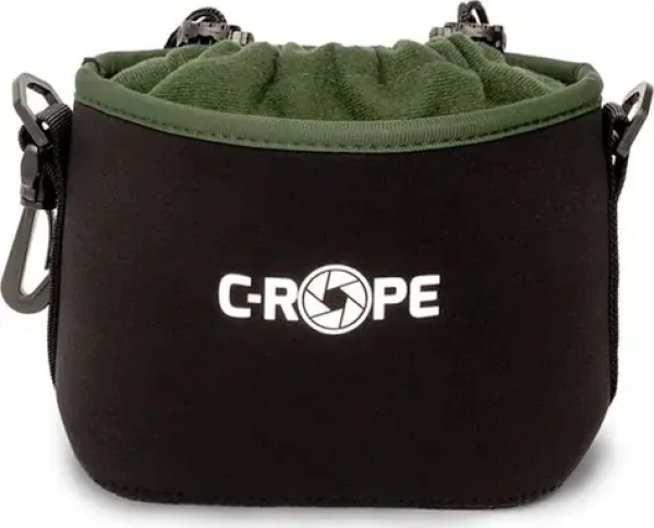 C-ROPE V2 černá, velikost S / Fotopouzdro / Neopren / 160 × 100 × 130 mm / s popruhem (CRP-CNB-S-BLK-2)