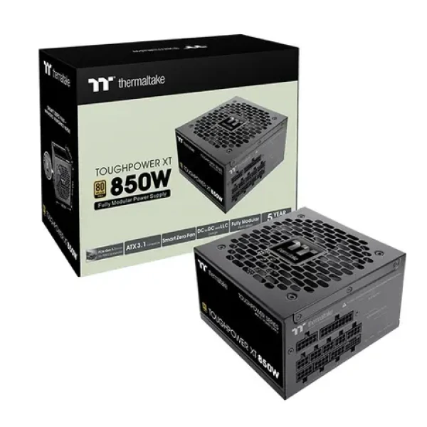 Thermaltake Toughpower XT 850W černá / Zdroj / ATX 3.1 / aktivní PFC / 80 PLUS Gold / modulární (PS-TPX-0850FNFAGE-1)