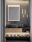 Zrcadlo se senzorem SAT Feel 50x70 cm bílá SATZFEELOBLED5070 SATZFEELOBLED5070
