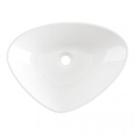 INVENA - Umyvadlo na desku TRIGONO , 50 cm, bílá CE-58-001-W