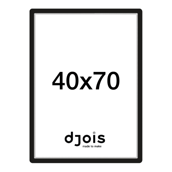 Djois samolepicí rámeček - Magneto, 50 x 70 cm, černý, 1 ks