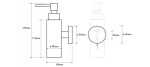 SAPHO - X-ROUND dávkovač mýdla 150ml, chrom XR104