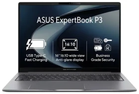 ASUS ExpertBook P3 šedá / Notebook / 16" WUXGA / Intel Core i5-13420H / 16GB / 1TB SSD / Intel UHD / W11 Pro (P3605CVA-MB0003X)