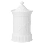 Räder Porcelánová dóza Carousel Stripes, bílá barva, porcelán